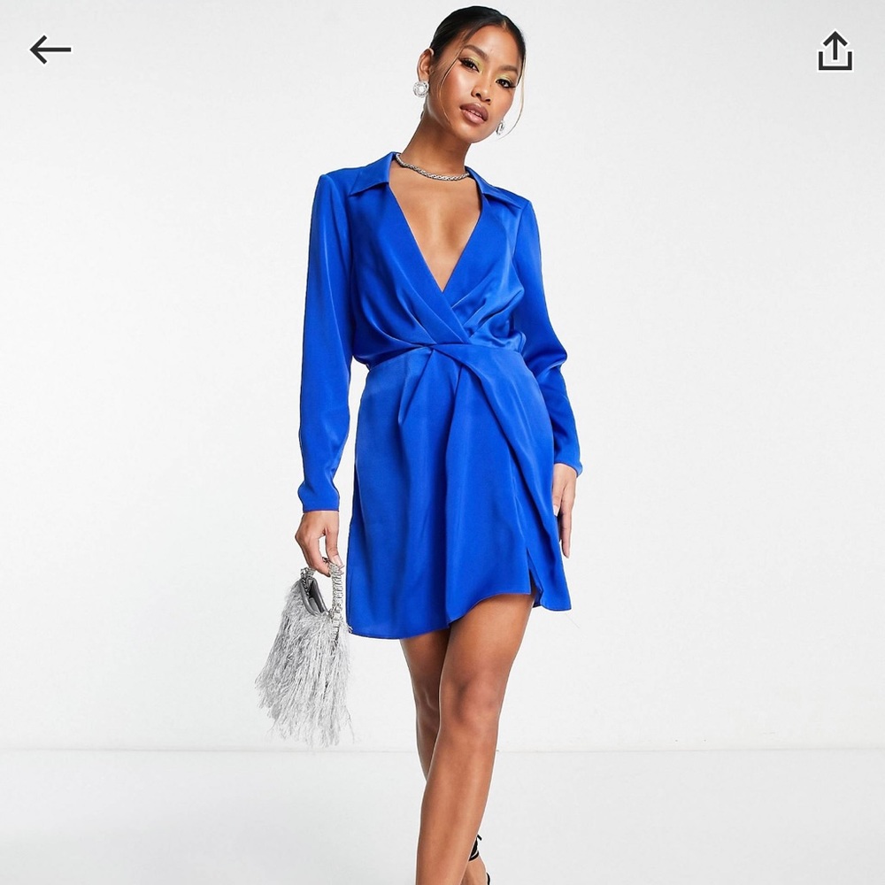 ASOS royal blue dress